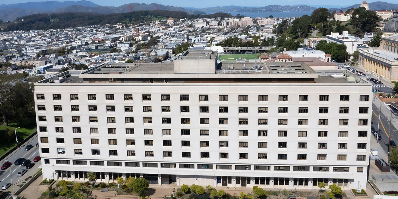 St. Mary’s Medical Center exterior, 450 Stanyan Street, San Francisco.