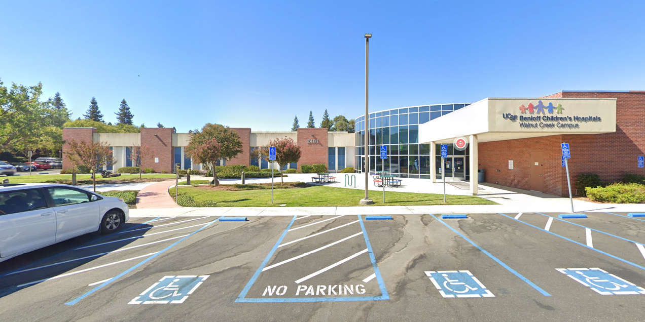 Exterior view of the Walnut Creek radiology center at 2401 Shadelands Drive in Walnut Creek, California.