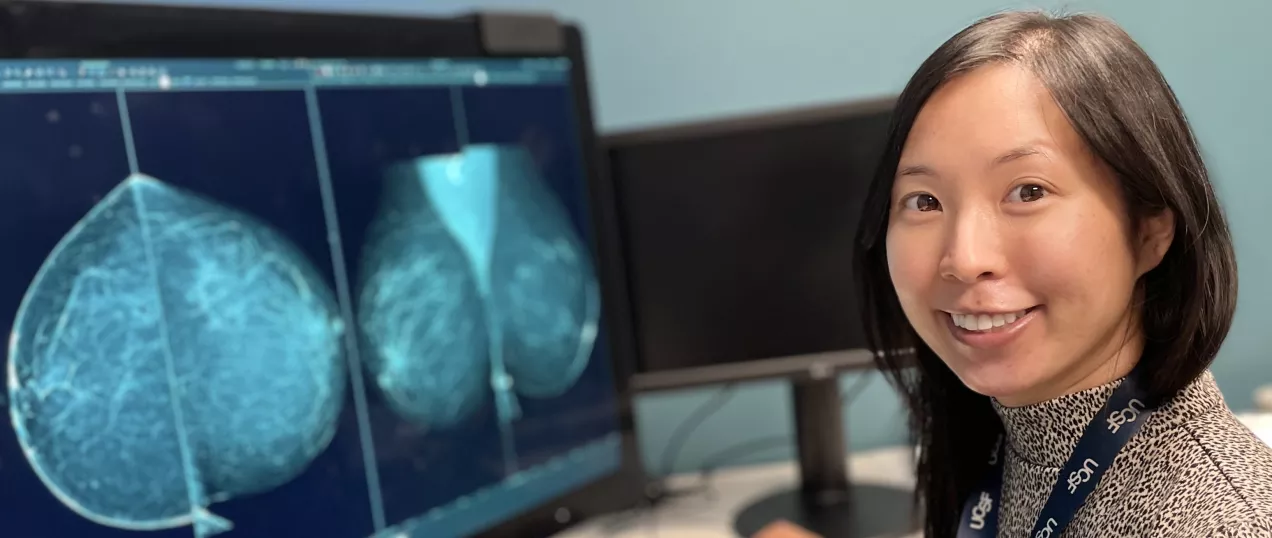 Radiologist reviewing scan