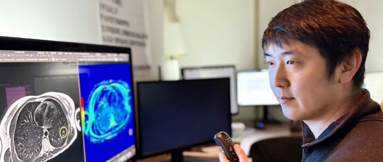 Radiologist reviewing scan