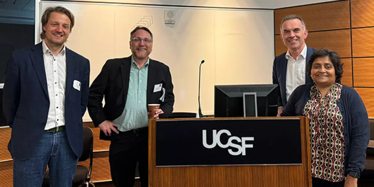 L-R: Jan-B. Hövener, Daniel Vigneron, Claus-C. Glüer, Sharmila Majumdar