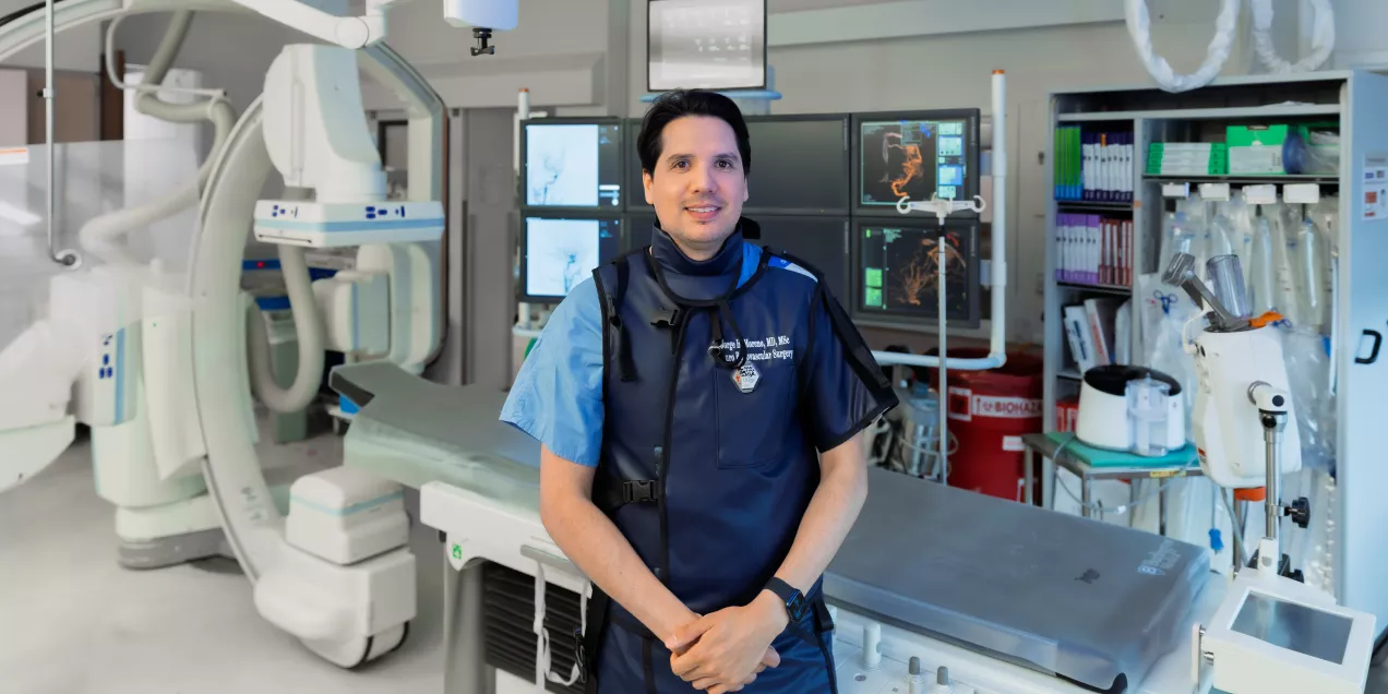 Neuroendovascular Clinical Fellow in procedure room