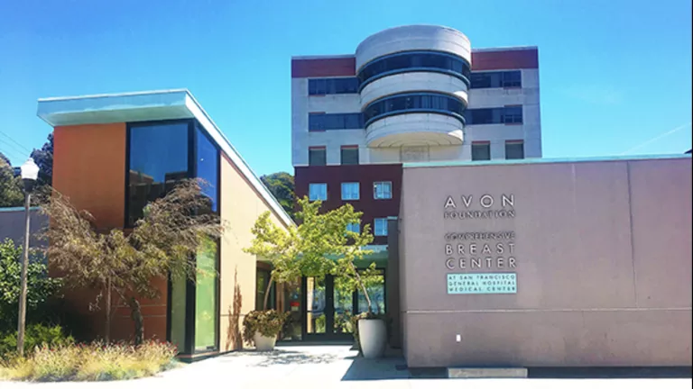 The entrance to the Avon Breast Imaging Center.