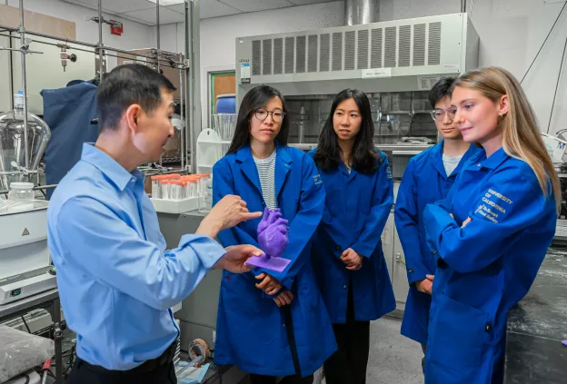 Researchers in the lab