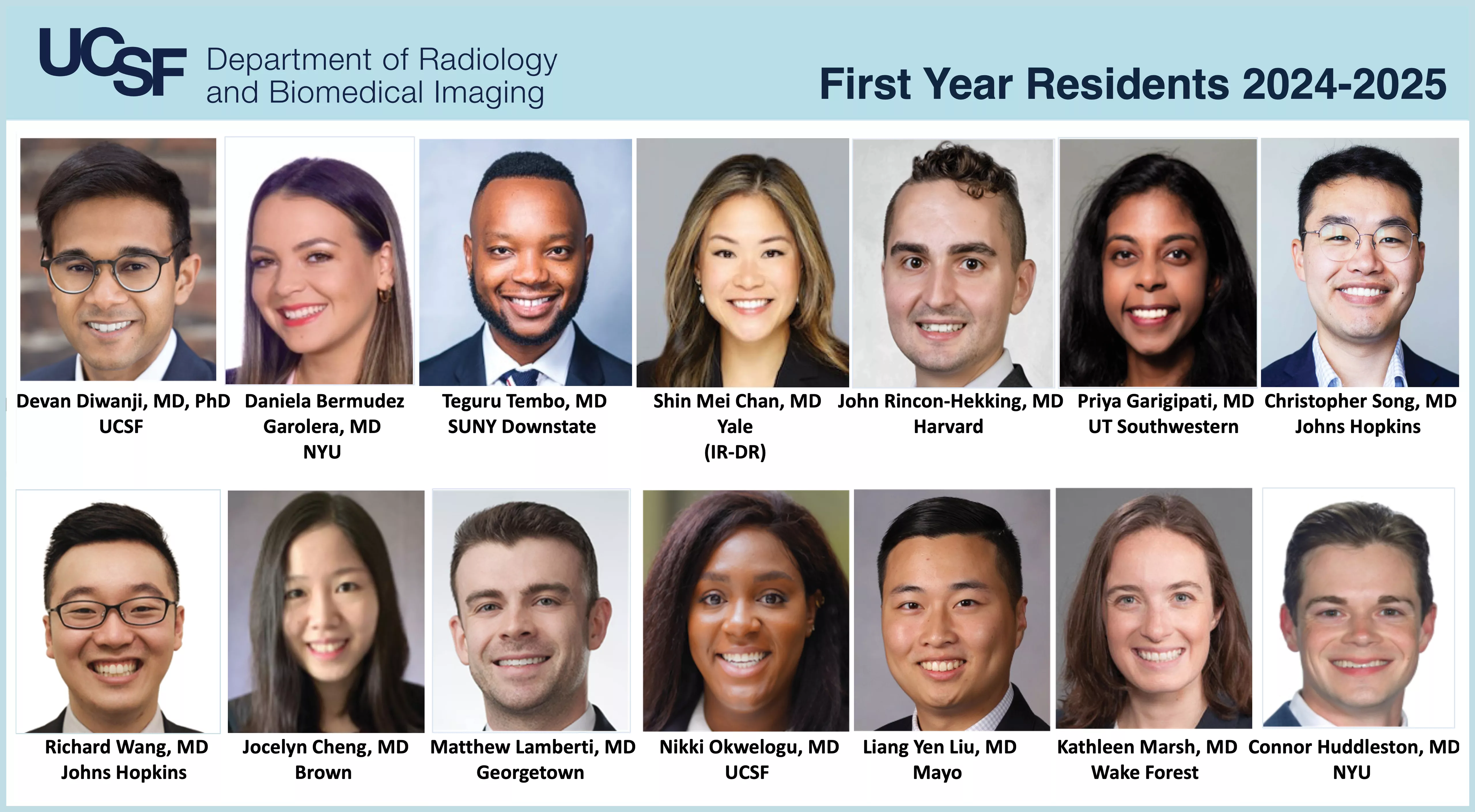 First Year Residents 2024-2025