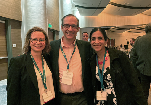 Dr. Antonio Westphalen with Natasha Brasic and Amita Kamath at ARRS 2025