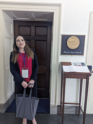 Torianna Truong at the office of Representative Kevin Mullin